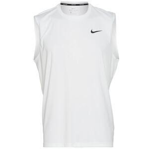 Nike Mens Sleeveless Swim Shirt XL White Hydroguard Tank Top Dri-FIT UPF 40
